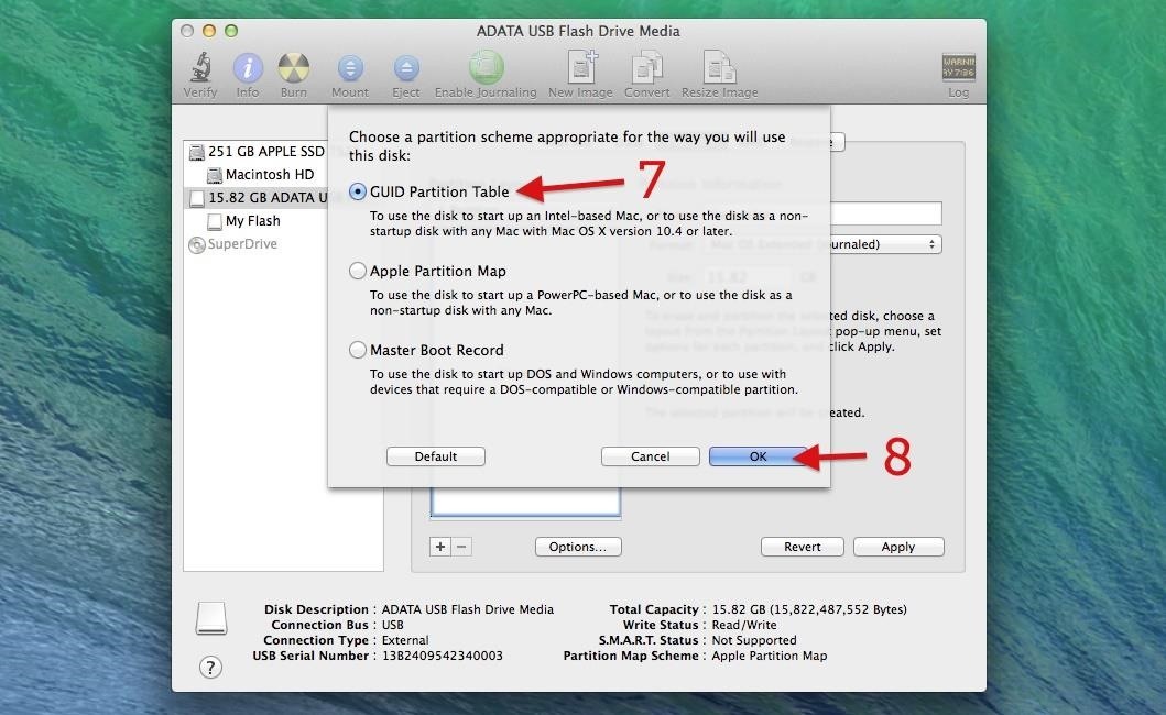What file system does a bootable usb for mac pro